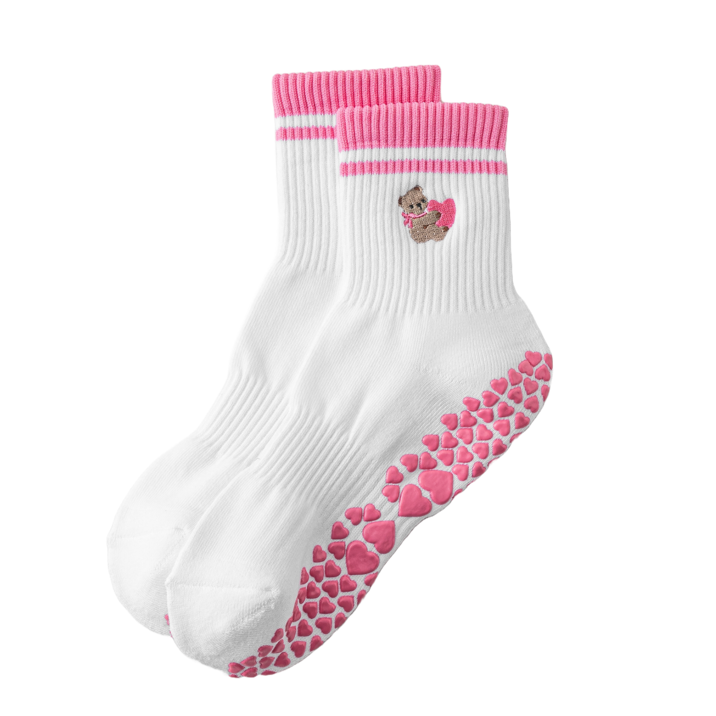 I love you beary much grip socks