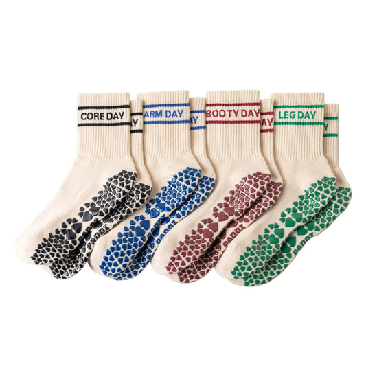 Days of the week grip socks